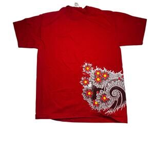Tokyo Beat Bar & Lounge T Shirt Mens Medium Tall MT Red Japanese Art Floral Tee